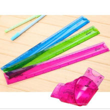 Hot Sale 30cm Clear PVC Flexible Ruler Soft Plastic Ruler